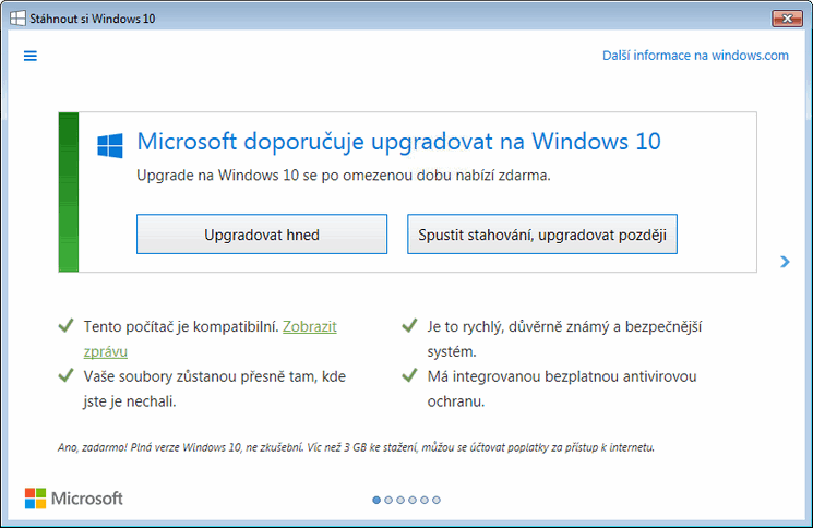Jak se zbavit výzvy k upgradu na Windows 10