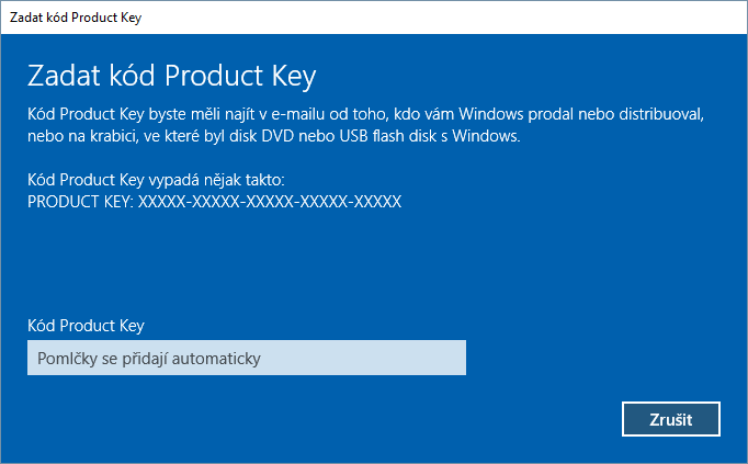 Jak zjistit Product Key Windows 10