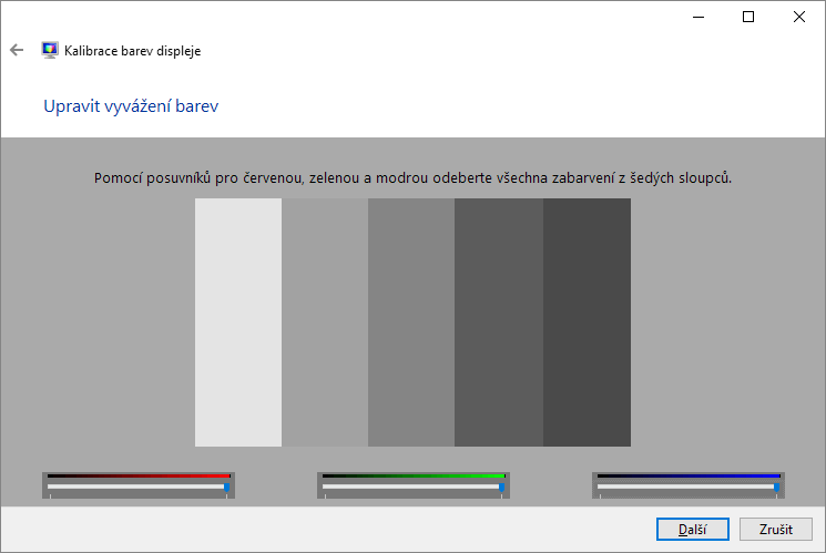 Kalibrace barev displeje ve Windows