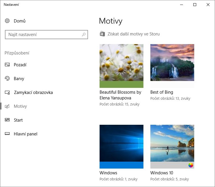 Jak smazat nebo odinstalovat motiv z Windows 10